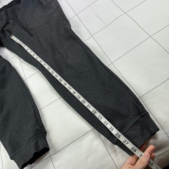 Lululemon Pants Mens Medium Gray At Ease Jogger Athletic Textured Training Gym - Picture 9 of 11